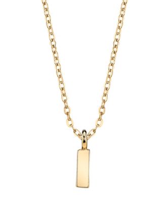 Gold-Tone Initial Necklace 20"