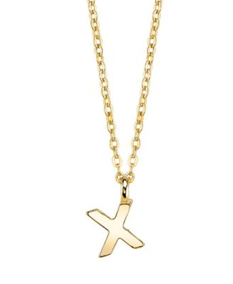 Gold-Tone Initial Necklace 20"
