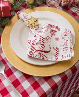 Checkers Tablecloth 52" x 52"