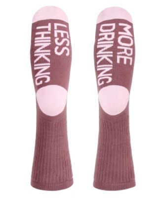 COSMOStyle by Cosmopolitan - CosmopolitanLadies Crew Socks THINKING/DRINKING