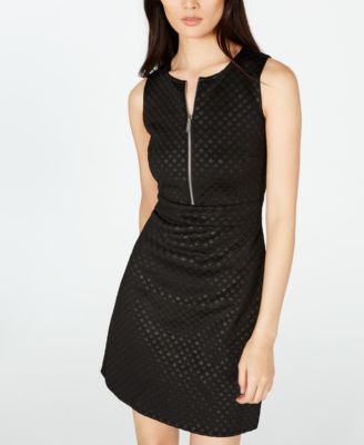 Michael Kors - Embossed Zippered Dress