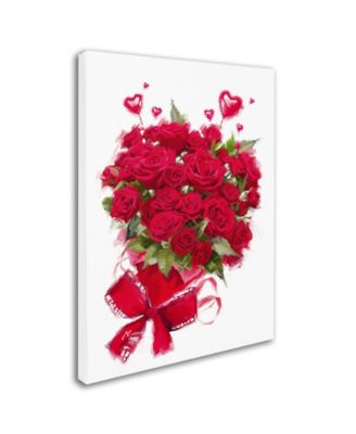 The Macneil Studio 'Valentine Roses' Canvas Art - 24" x 32"