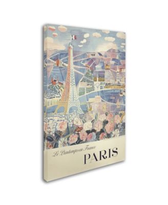 Vintage Apple Collection 'Printemps Paris' Canvas Art - 12" x 19"