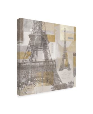 Lisa Audit 'Eiffel Tower III' Canvas Art - 18" x 18"