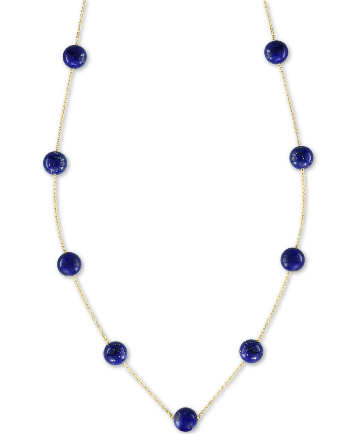 Effy Collection Effy Lapis Lazuli (6mm) 18" Statement Necklace in 14k Gold (Also in Onyx)