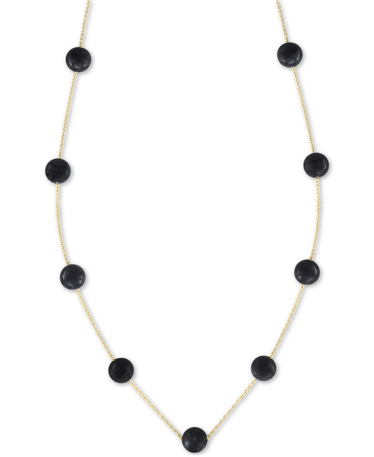 Effy Collection Effy Lapis Lazuli (6mm) 18" Statement Necklace in 14k Gold (Also in Onyx)
