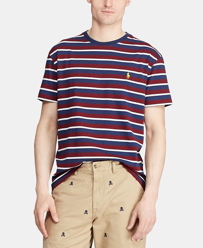 Polo Ralph Lauren Men's Classic Fit Striped Cotton T-Shirt - Macy's