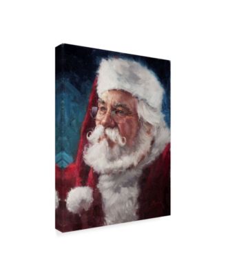 Meadowpaint 'Elderly Santa Portrait' Canvas Art - 18" x 24"