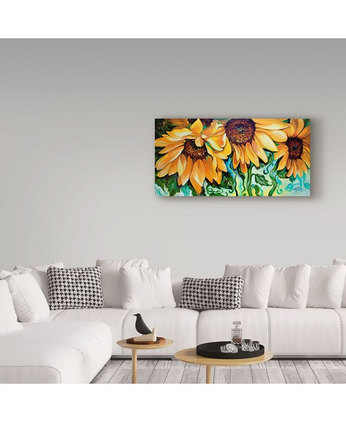 Trademark Global Marcia Baldwin 'Sunflower Dance' Canvas Art - 24