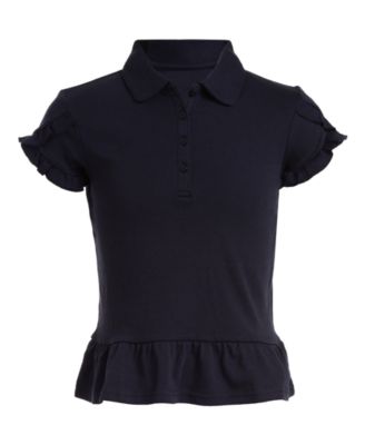 Nautica - Big Girls Plus Tulip Ruffle Polo