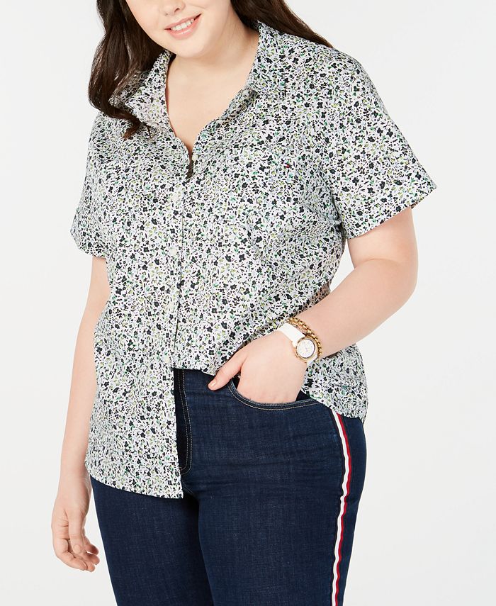 tommy hilfiger women's plus size shirts