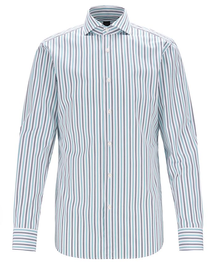 Hugo Boss BOSS Men's Slim Fit Cotton Shirt - Macy's