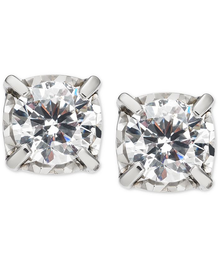 Macy's Diamond Stud Earrings (1 ct. t.w.) in 14k White Gold Macy's
