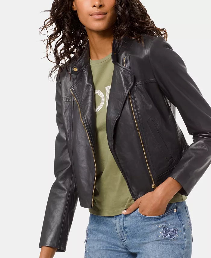macys.com | Leather Moto Jacket