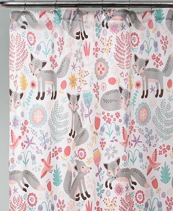 Lush Décor - Pixie Fox 72" x 72" Shower Curtain