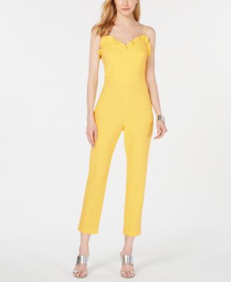 adrianna papell scalloped jumpsuit