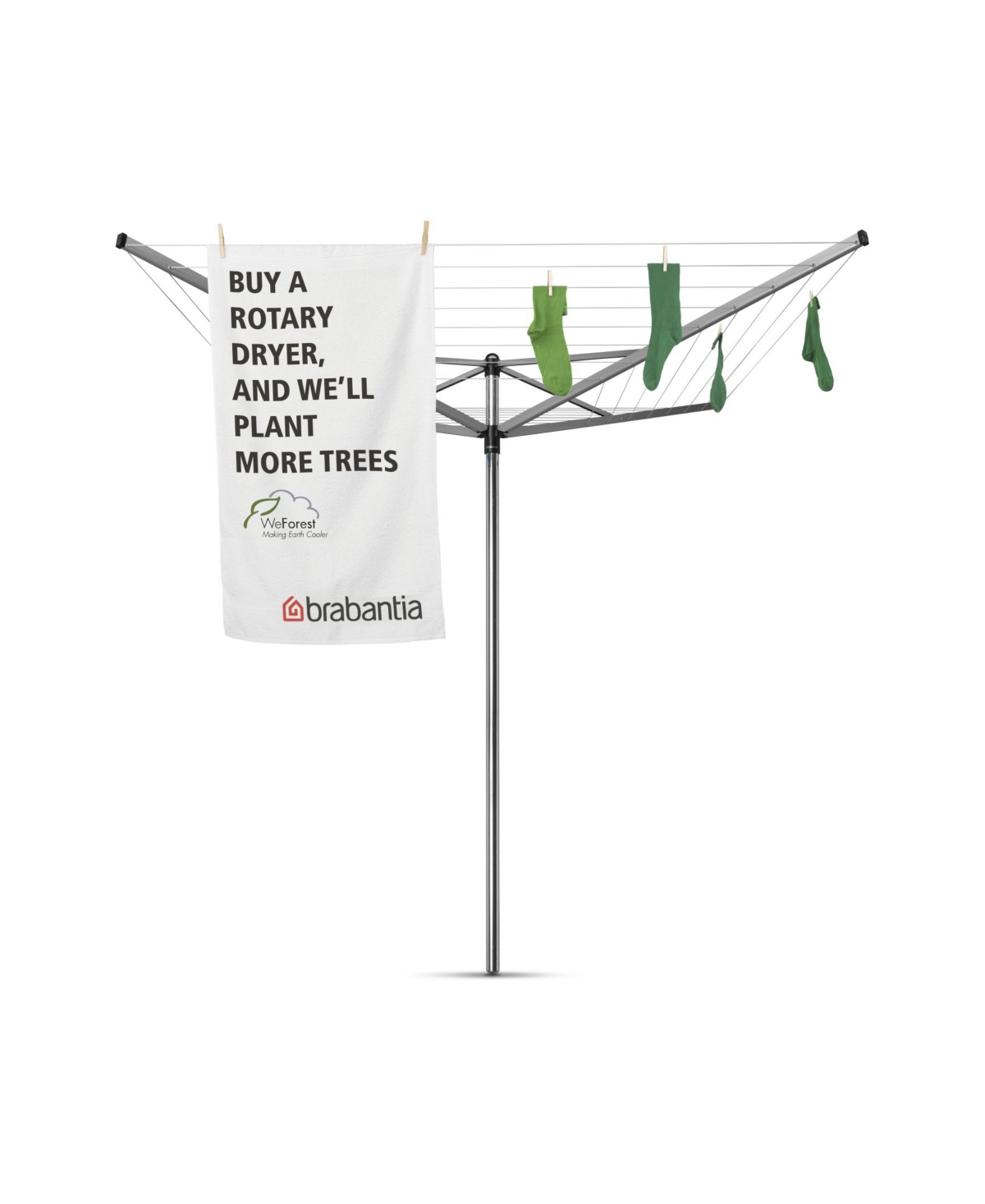 Brabantia Topspinner Clothesline with Ground Spike