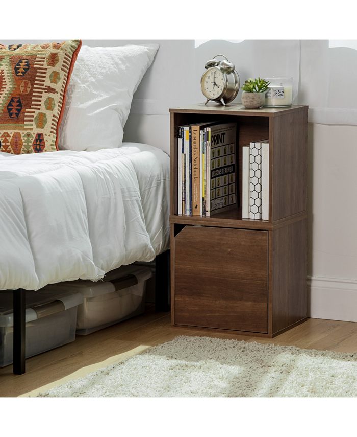 IRIS USA Baku Modular Wood Cube Box With Door Macy's