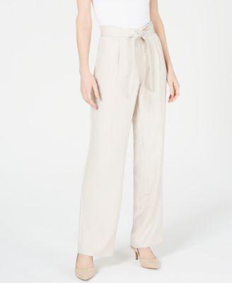 Alfani - High-Waist Wide-Leg Pants