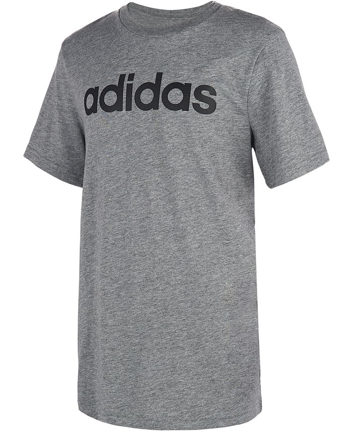 adidas Big Boys Logo-Print T-Shirt - Macy's