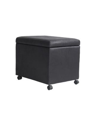 Noble House - Cade Storage Ottoman, Quick Ship