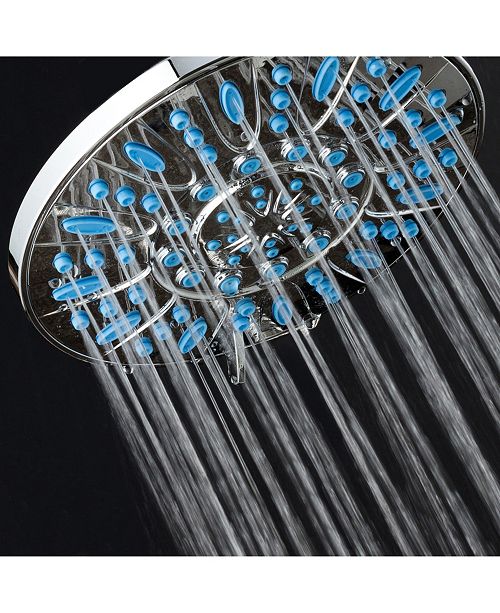 Aquadance Antimicrobial Shower Head, Aqua Blue Jets & Reviews