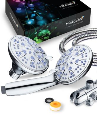 Antimicrobial 30-setting Shower Combo  Sunset Blue Jets