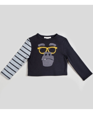 Kinderkind Toddler and Little Boys Striped Kool Long Sleeve Top