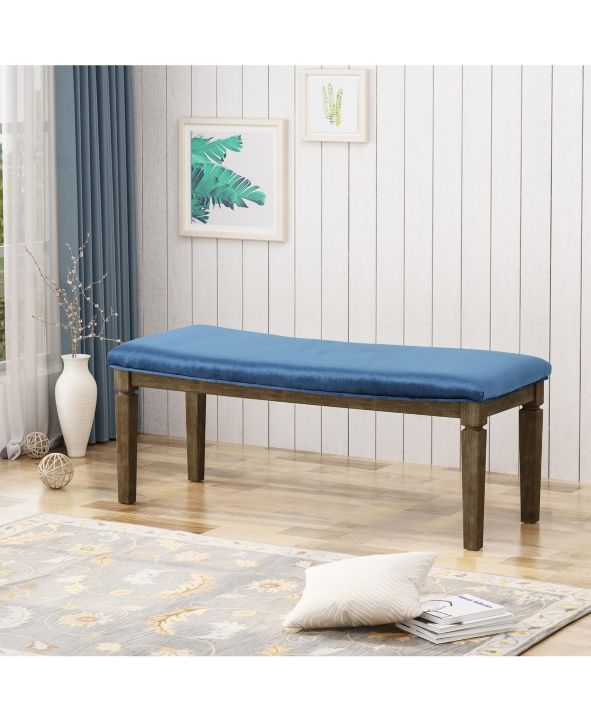 Shop Noble House Ophir Bench In Blue