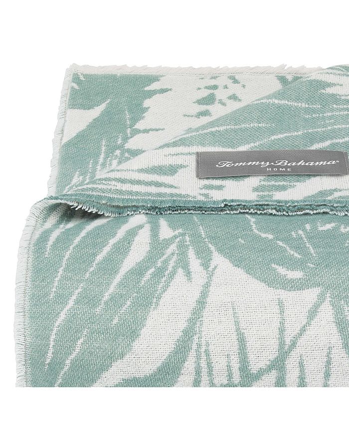 Tommy Bahama Home Tommy Bahama Desert Fronds Castaway Green Knit Throw
