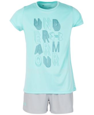 Under Armour Big Girls Graphic T-Shirt & Play-Up Shorts Separates 