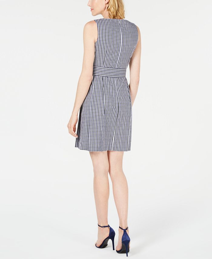 Anne Klein Checked ALine Dress Macy's