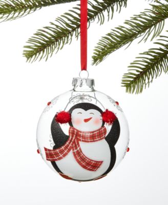 Holiday Lane - Santa's Favorites Penguin Ball Ornament