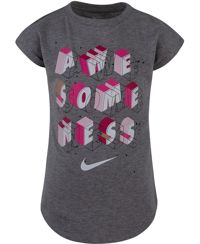 Nike Toddler Girls Awesomeness-Print T-Shirt - Macy's
