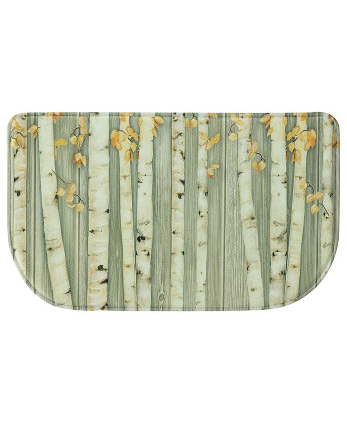 Bacova CLOSEOUT! Birch 18"x30" Memory Foam Slice Rug Macy's