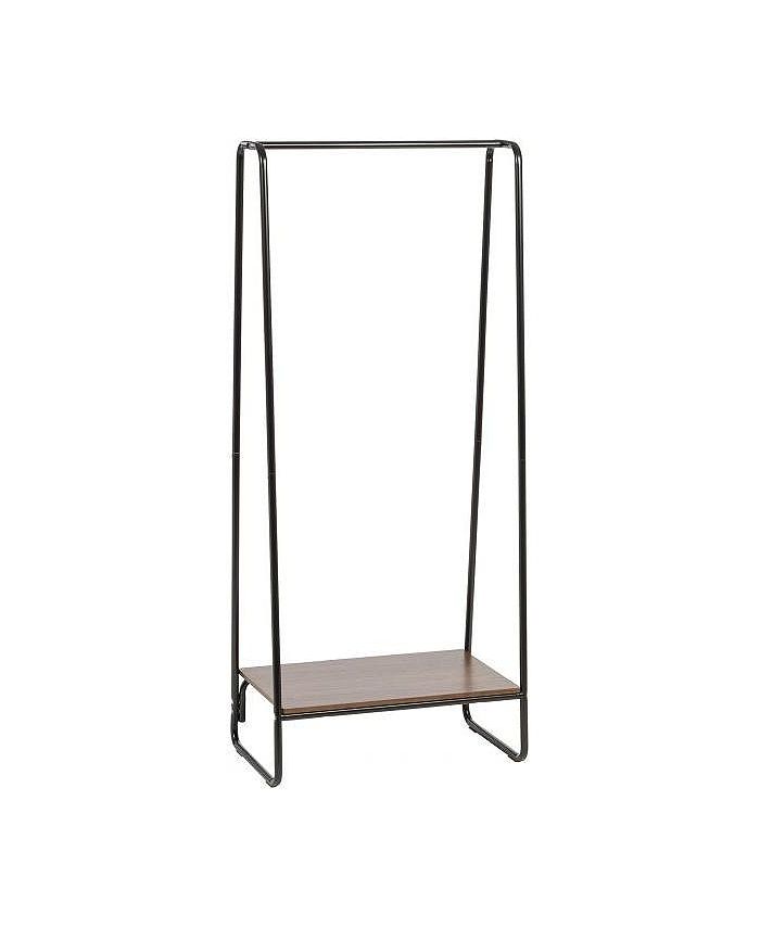 IRIS USA Metal Garment Rack With Wood Shelf Macy's