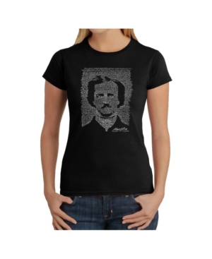 image of Women-s Word Art T-Shirt - Edgar Allen Poe - The Raven