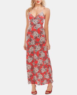 Vince Camuto Floral-print V-neck Maxi 