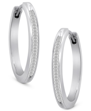 image of Diamond Hoop Earrings in Sterling Silver (1/2 ct. t.w.)