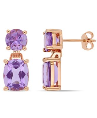 Garnet (10 ct.t.w.) Dangle Earrings in Gold over Sterling Silver