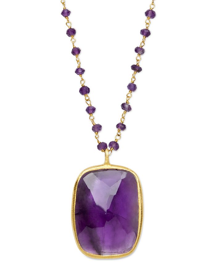 Macys amethyst hotsell necklace