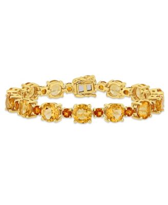 Pink Amethyst (24-5/8 ct.t.w.) Tennis Bracelet in Sterling Silver (Also Available in Citrine)