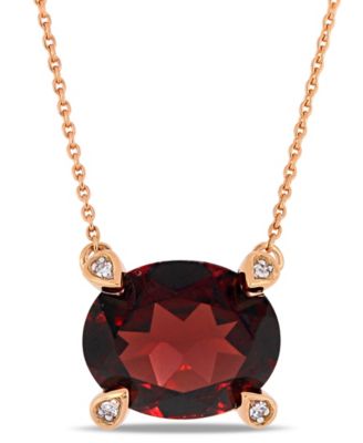 macy's garnet necklace