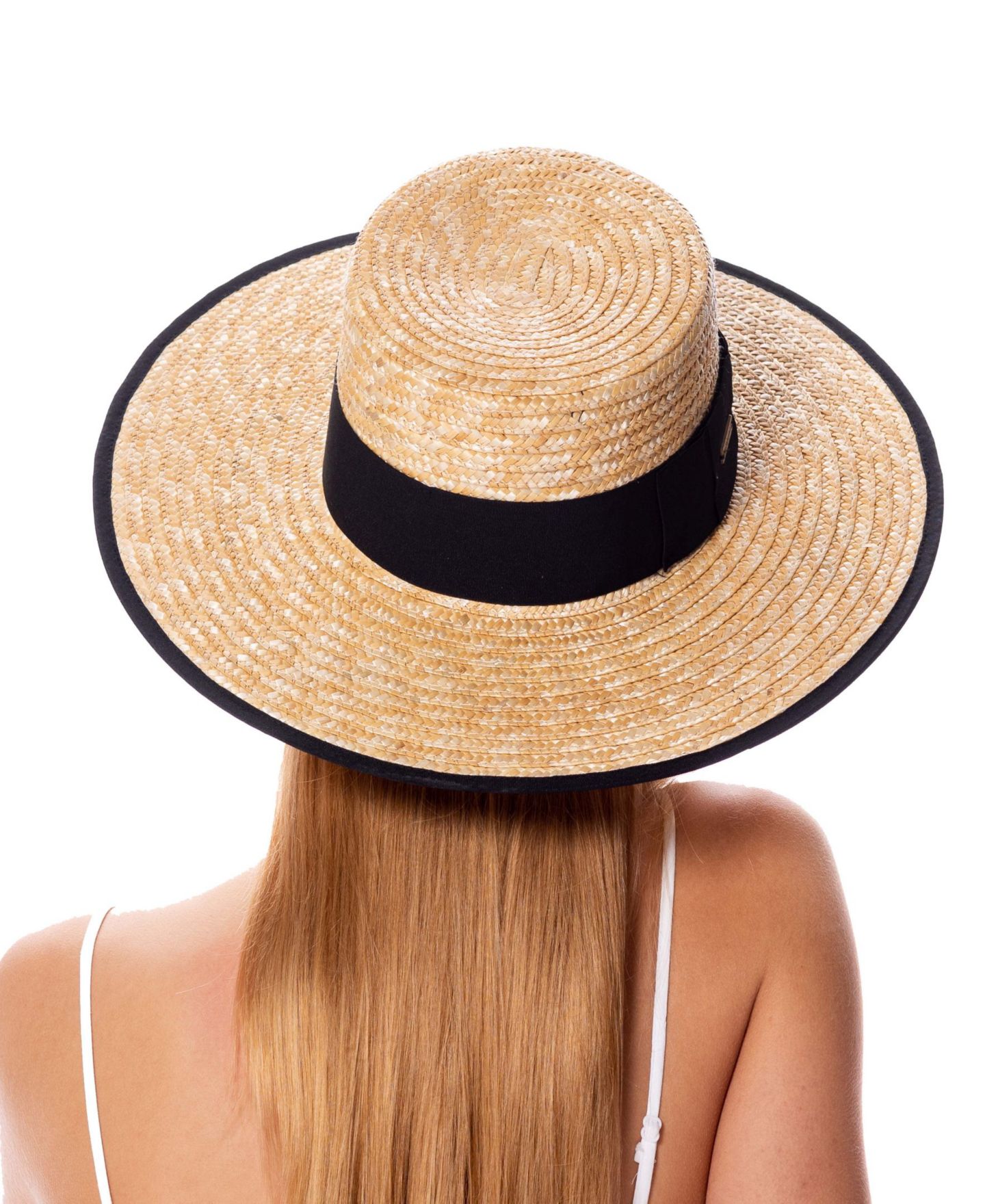 Женский головной убор Epoch Hats Company Angela & William Braid Natural Straw Boater Hat, цвет: Натуральный — фото 4