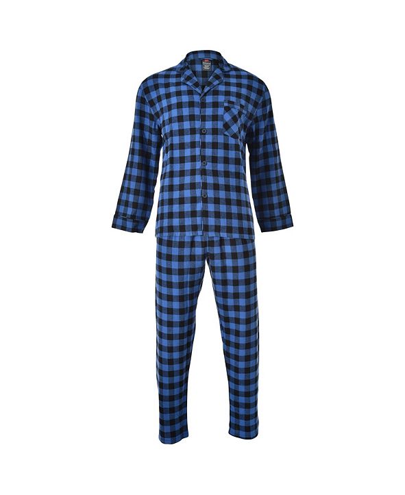 Hanes Platinum Hanes Men's Flannel Plaid Pajama Set & Reviews Pajamas