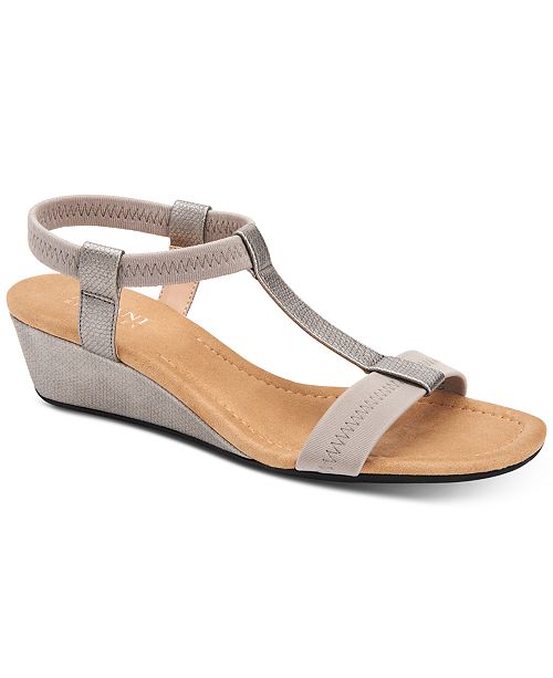 Alfani Women S Step N Flex Voyage Wedge Sandals Created For Macy S Reviews Sandals Shoes Macy S