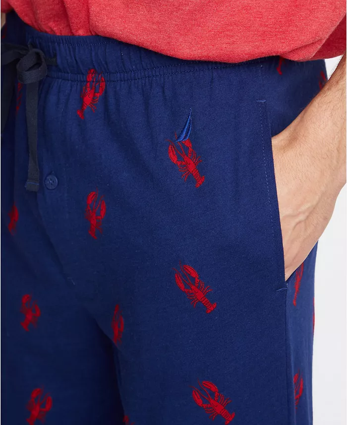 Men's Printed Cotton Pajama Pants - thumbnail 7