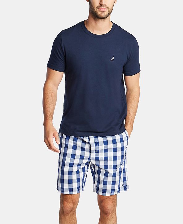 Nautica Men's Cotton Plaid Pajama Shorts & Reviews Pajamas, Lounge
