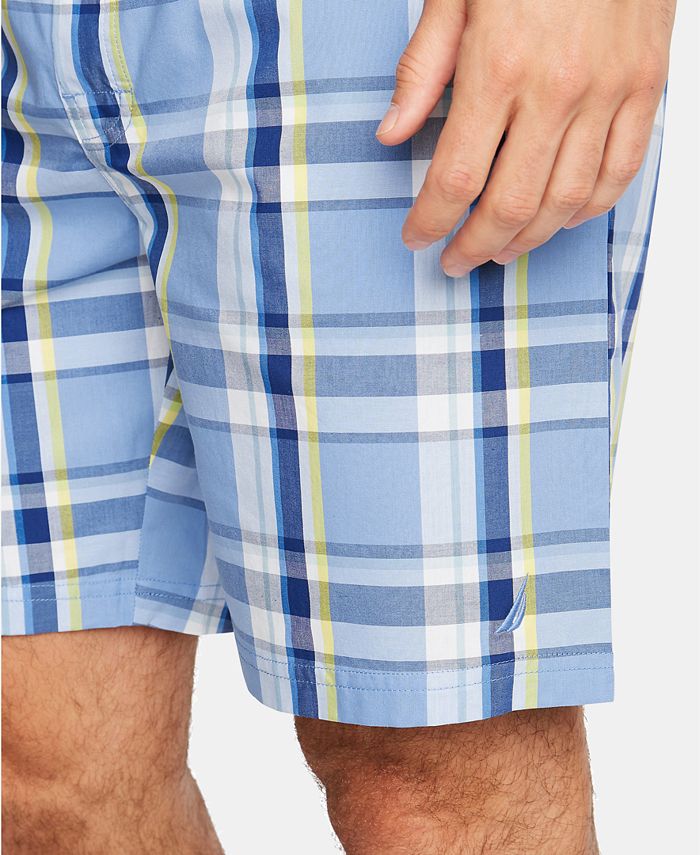 Nautica Mens Cotton Plaid Pajama Shorts Macys