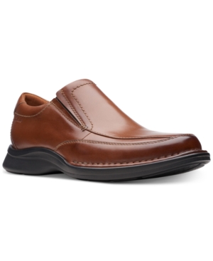 Clarks Men's Kempton Free Black Leather Dress Casual Loafers Men's Shoes